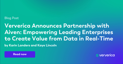Ververica Announces Partnership with Aiven: Empowering Leading Enterprises to Create Value from Data in Real-Time